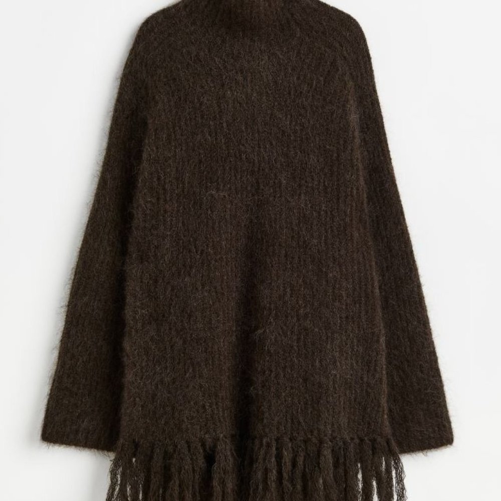 H&M Mohair/ Wool Sweater with fringe